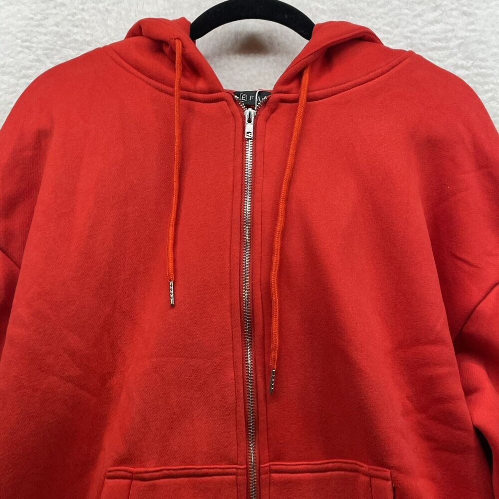Efan Sweatshirt Womens Large Red Hoodie Full Zip Athletic Outdoor Fall Jacket - Picture 3 of 12